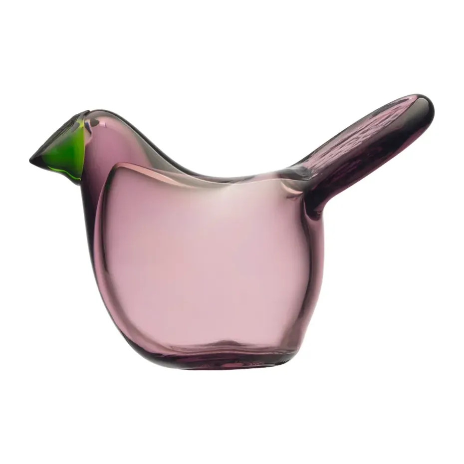 Birds by Toikka muscicapidés, Vert pin-rose saumon