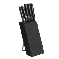 Bloc à couteaux Edge avec 5 couteaux, noir
