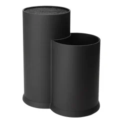 Bloc à couteaux et porte ustensiles de cuisine Vida 23 cm, Noir