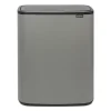 Bo Touch Bin 60 L, Mineral concrete grey