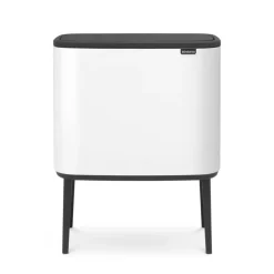 Bo Touch Bin 11+23 litres, blanc