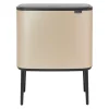 Bo Touch Bin 11+23 litres, Metallic Gold