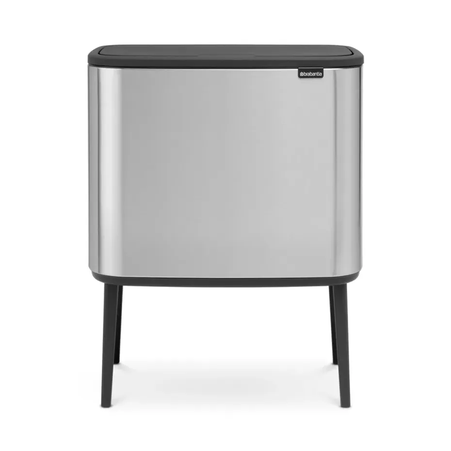 Bo Touch Bin 3 x 11 L, Acier inoxydable mat