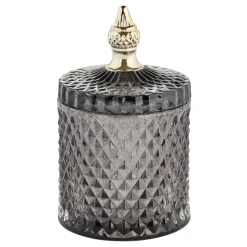 Bocal avec couvercle Miya Ø10,5cm, Gris foncé