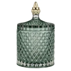 Bocal avec couvercle Miya Ø10,5cm, Vert