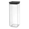 Bocal de rangement carré TASTY+ 2,5 L, Gris foncé