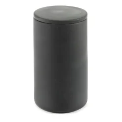 Bocal de stockage rond avec couvercle Cose haut Ø7 cm, Gris foncé
