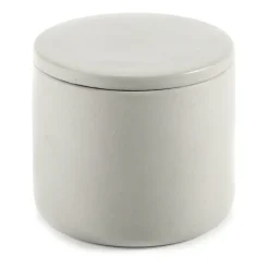 Bocal de stockage rond avec couvercle Cose S bas Ø7 cm, Beige