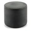 Bocal de stockage rond avec couvercle Cose S bas Ø7 cm, Gris foncé