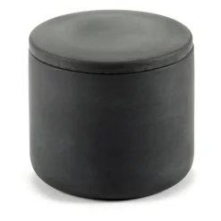 Bocal de stockage rond avec couvercle Cose S bas Ø7 cm, Gris foncé