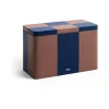 Bocal Tin Container medium, Brown-midnight blue