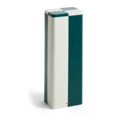 Bocal Tin Container, Slim green-off white