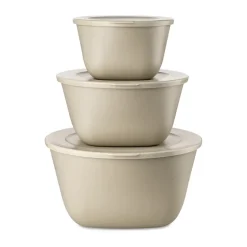Bol à couvercle Connect Stockholm lot de 3, Nature desert sand