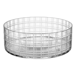 Bol Cut in number Ø27,5 cm, Motif quadrillé