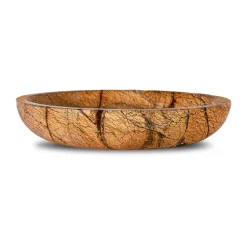 Bol en pierre grand Ø28 cm, Marbre forestier brun