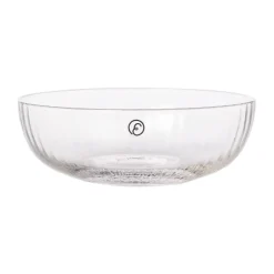 Bol en verre cannelé Ernst Ø13 cm, Clair