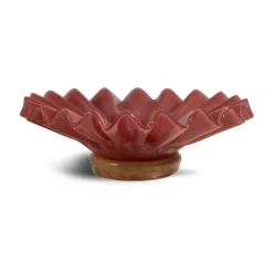 Bol Lori M Ø 18 cm, Bordeaux-beige