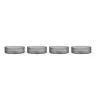 Bol petit-déjeuner Ripple, lot de 4, gris fumé