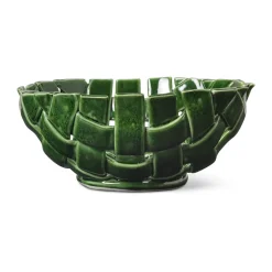 Bol Plait Ø24 cm, Emerald green