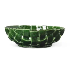 Bol Plait Ø30 cm, Emerald green