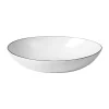 Bol Salt 23x19,5x5 cm, White-black rim