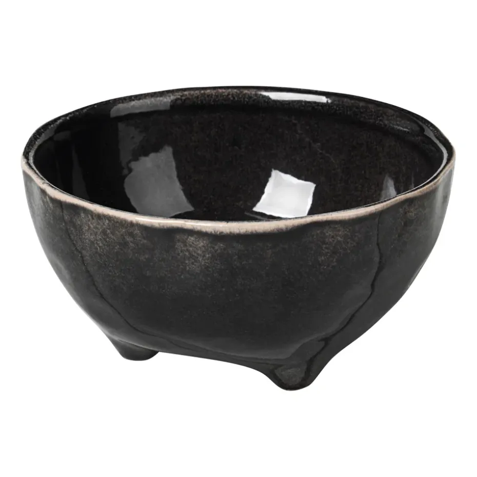 Bol sur pied Nordic Coal, Ø11 cm