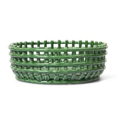 Bol tressé Ceramic, Emerald Green