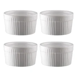 Bols à soufflé Fire Ø 9 cm Lot de 4, Blanc