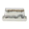 Boîte à beurre Paula 11,5x17,5 cm, Gris