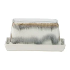 Boîte à beurre Paula 11,5x17,5 cm, Gris