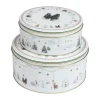 Boîte à biscuits Julemorgen Story, 2 pièces, Multi-blanc