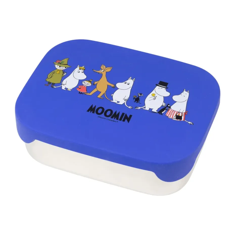 Boîte à déjeuner Mumin Familj en métal 13x17 cm, Bleu