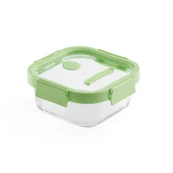 Boîte à lunch carrée en verre Lékué 0,8 L, Vert