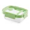 Boîte à lunch rectangulaire en verre Lékué 0,37 L, Vert
