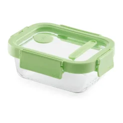 Boîte à lunch rectangulaire en verre Lékué 0,37 L, Vert