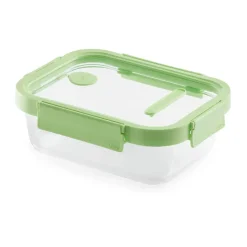 Boîte à lunch rectangulaire en verre Lékué 0,64 L, Vert