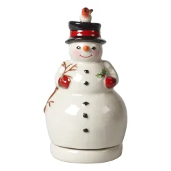Boîte à musique bonhomme de neige Nostalgic Melody, Blanc