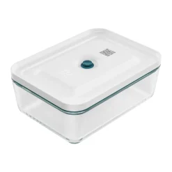Boîte alimentaire sous vide en verre plate La-Mer plate 2 L, 24,5x18,5x9 cm
