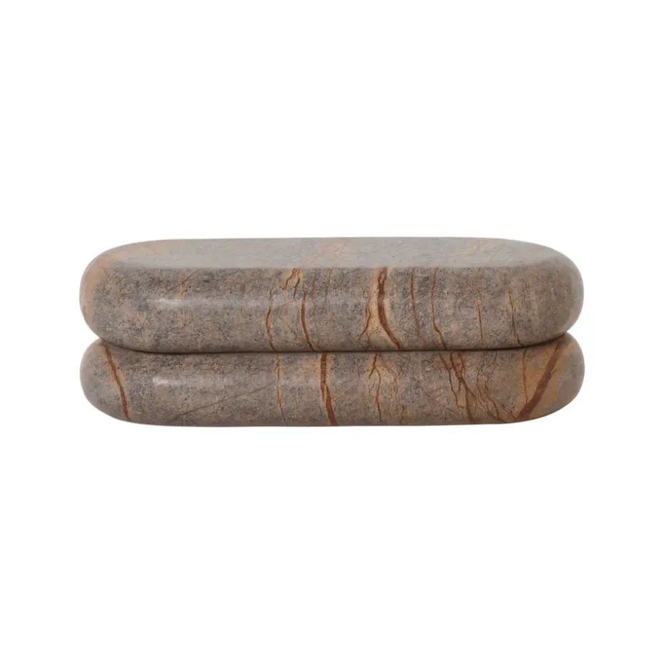 Boîte de rangement Bendum, Marron Marbre