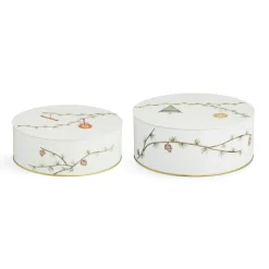 Boîte de rangement de Noël Hammershøi Lot de 2, Blanc