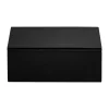 Boîte de rangement laquée Lux 19x19x7 cm, Black