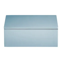 Boîte de rangement laquée Lux 19x19x7 cm, Powder blue