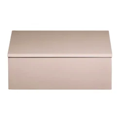 Boîte de rangement laquée Lux 19x19x7 cm, Powder rose