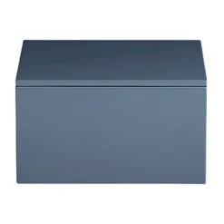 Boîte de rangement laquée Lux 19x19x10,5 cm, Blue indigo