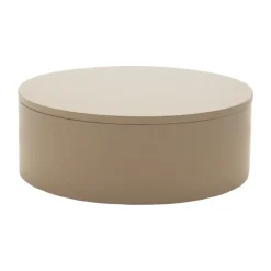 Boîte de rangement laquée Matt Ø20x7 cm, Fawn