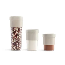 Boîte de rangement Lékué Flip 5 pièces, Beige