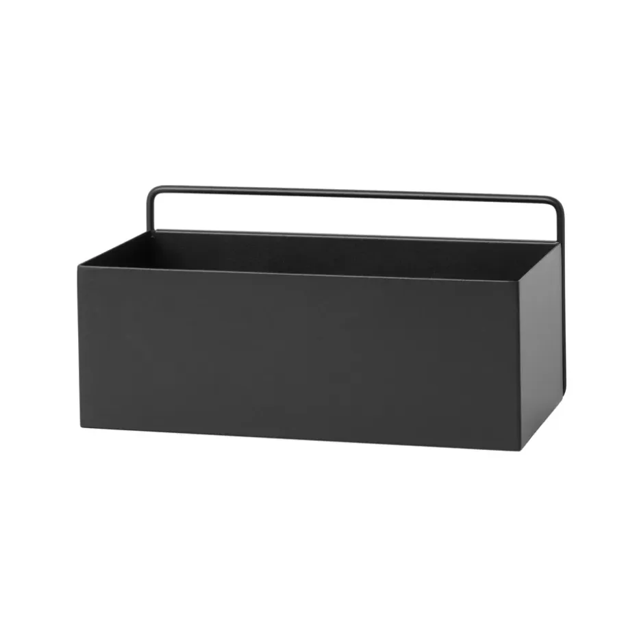 Boîte murale rectangulaire Ferm Living, noir