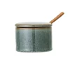Boîte Pixie avec couvercle et cuillère, vert