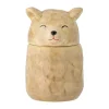 Boîte Puk avec couvercle Ø7 cm, Marron
