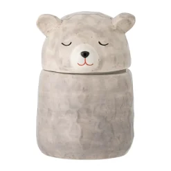 Boîte Puk avec couvercle Ø10 cm, Gris